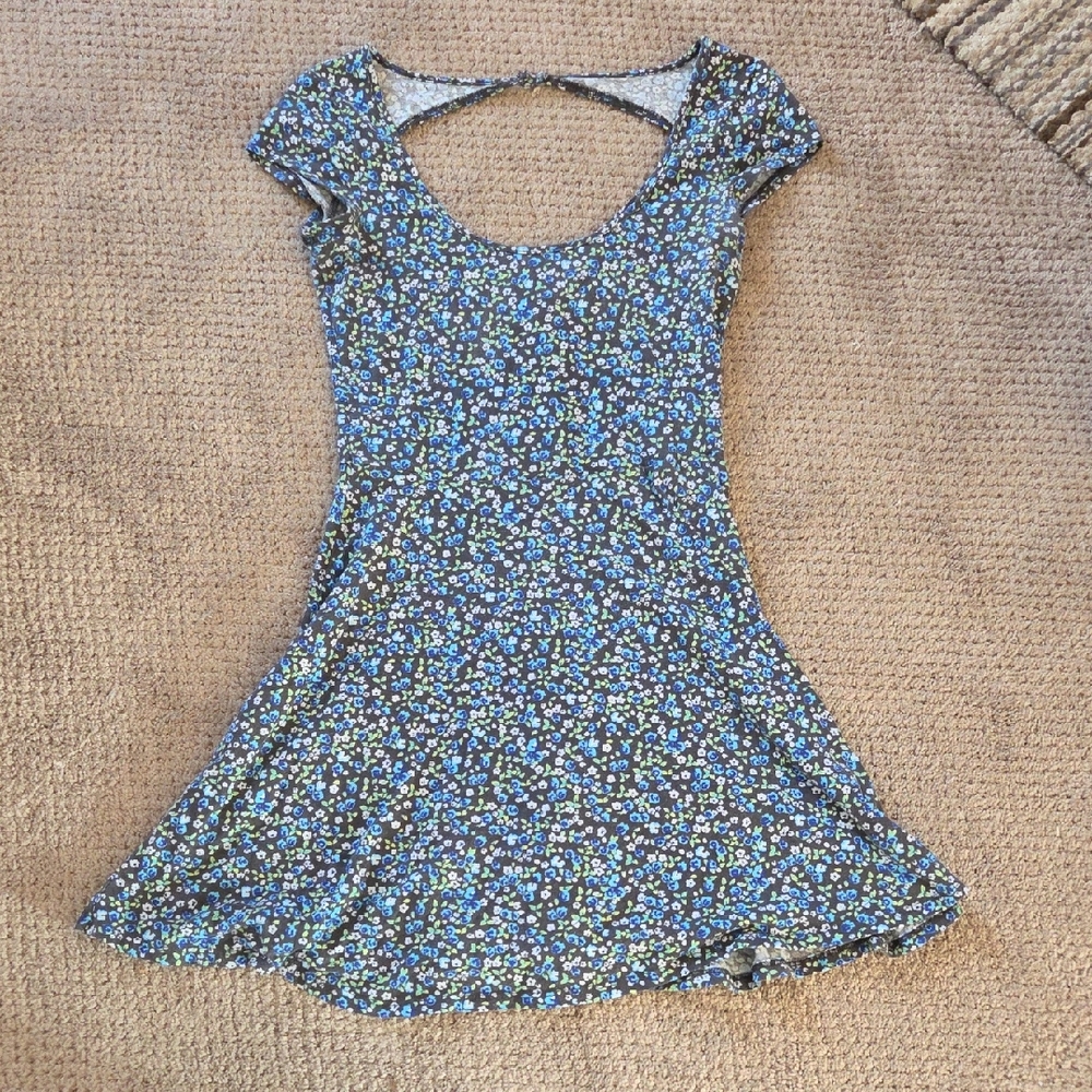 American Eagle Outfitters Blue Floral Kids Dress